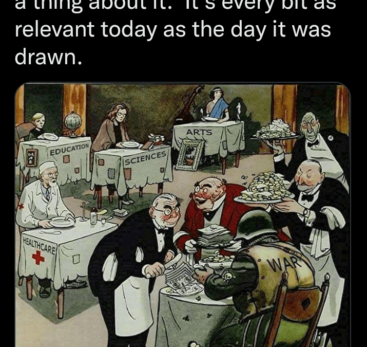 Political Cartoon on War Funding